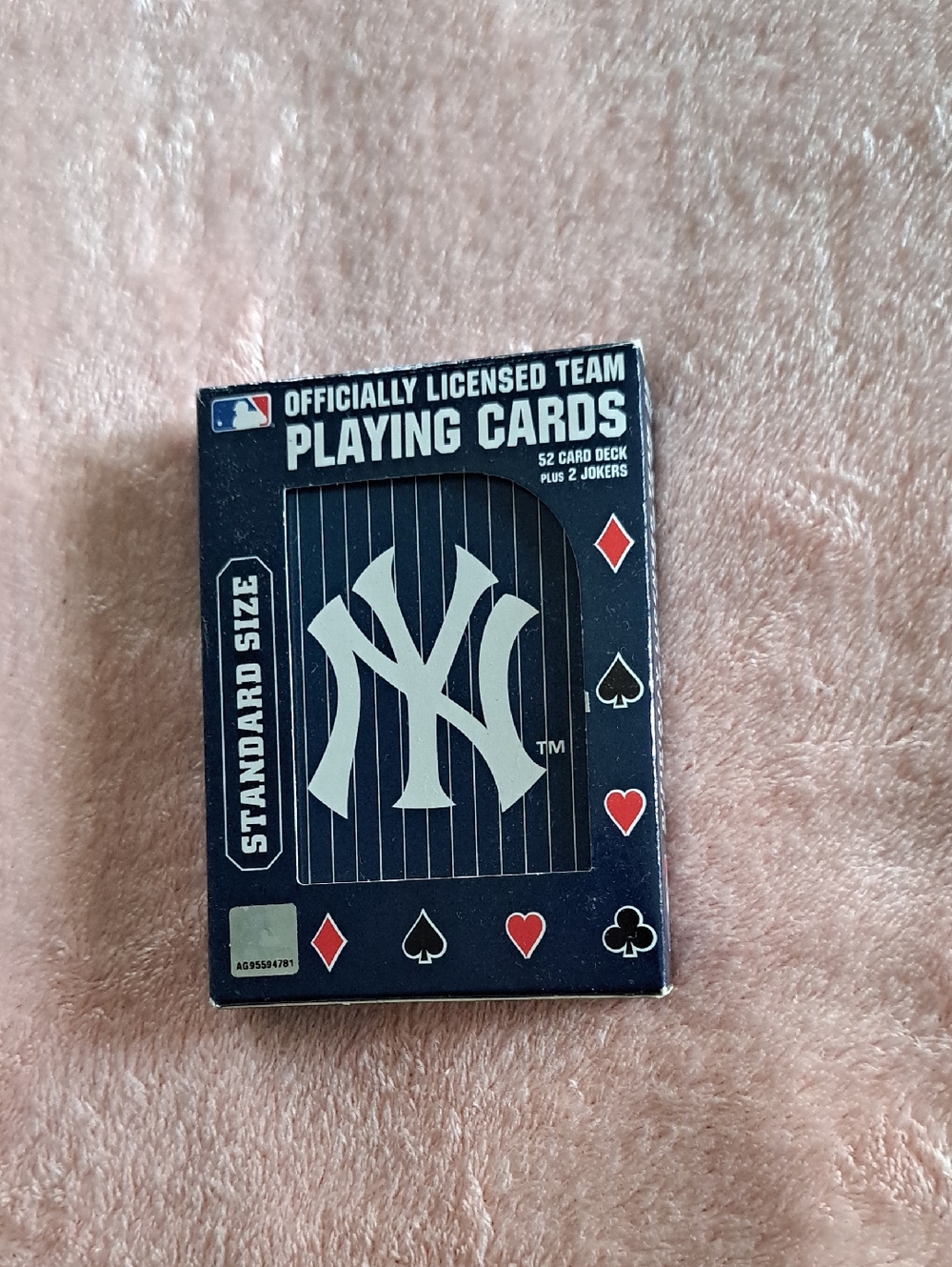 MLB New York Yankees Navy and White Playing Cards Deck